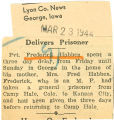 Delivers prisoner