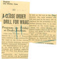 Close order drill for WAAC