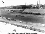Governor's Day formation on Iowa Field, The University of Iowa, May 13, 1922