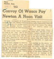 Convoy of Waacs pay Newton a noon visit