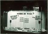 National Pharmacy Week window display, The University of Iowa, 1940s