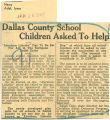 Dallas County school children asked to help