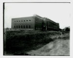 Northeast view of State Gymnasium construction