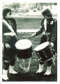Scottish Highlanders Marianne Smith (l) and Pam Shelton, The University of Iowa, 1970s