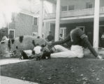 Pi Kappa Phi lawn display, Homecoming, 1951