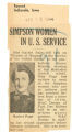 Simpson women in U.S. service