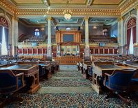 The Iowa House of Representatives Chamber