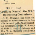 Crumley named on WAC recruiting commitee