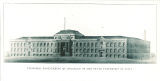 Architectural drawing of Engineering Building, the University of Iowa, 1900s?