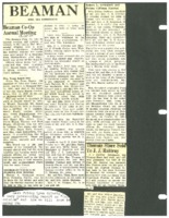 Beaman, Iowa news reported by Mrs. Ira Sanderson