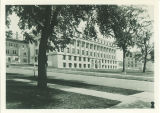 Southeast view of Jessup Hall with Old North Hall behind it, the University of Iowa, 1920s
