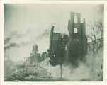 Ruins of Medical Building after the fire, the University of Iowa, March 10, 1901