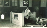 Children in playhouse, The University of Iowa, ca. 1920