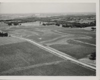 Strip cropping with terraces on the Cummings farm.