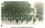 Marching band in parade for Senior Day, The University of Iowa, May 17, 1922
