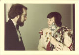 Scottish Highlanders instructor Donald F. Lindsay and drum major Maxine Sutton, The University of Iowa 1970s