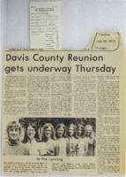 1972 - Davis County Reunion Gets Underway Thursday, July 27, 1972