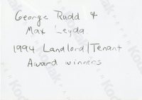 1994 George Rudd and Max Leyda