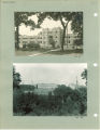 Quadrangle Hall during construction and view of campus, The University of Iowa, Jul. 1, 1919