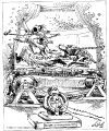 The long drawn out melodrama. (Bottom): Now if they had only harnessed it they could have developed enough power to pay off the war debt.