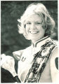 Scottish Highlanders drum major Shannon Gaffrey, The University of Iowa, 1973 or 1974
