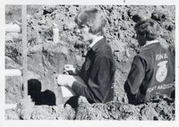 FFA students work in a field