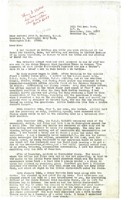 Letter to Rear Admiral John D. Bulkeley, U.S.N. from Hubert Dwight Hough.