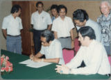 Signing the Indonesian Project Contract