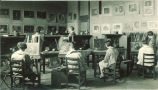 Art students painting still lifes, The University of Iowa, 1920s