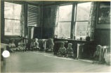 Children seated in a playroom, The University of Iowa, ca. 1920