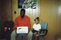2000  J.B. Martin and daughter Jaria at JB's going away party