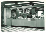 Reserve Book area staff in the Main Library, the University of Iowa, 1955