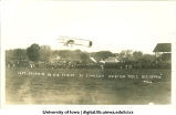 Capt.Thomas  Baldwin in his flight at Iowa City Aviation Meet., the old Johnson County Fairgrounds, October 13, 1910