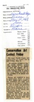 Conservation art contest. 