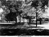 Pentacrest central walk, The University of Iowa, between 1911 and 1916