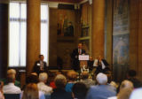 Dedication of Presidential Portrait Gallery with Martin Jischke speaking, 1991
