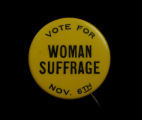 Vote for Woman Suffrage Button
