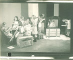 Woman and girls working on crafts, The University of Iowa, October 28, 1938