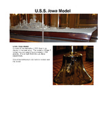 USS Iowa model at the Iowa Capitol
