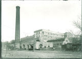 Power plant and smokestack, the University of Iowa, between 1915 and 1920