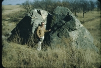 Granite boulder.
