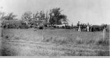 Threshing on the T.B. Emmert Farm, 1898, Cedar, Iowa; Mahaska County