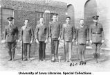 ROTC rifle team posed with awards, The University of Iowa, 1930
