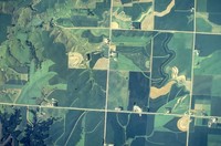 Aerial views of Cherokee County farmland.