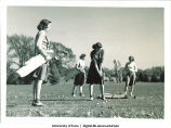 Students golfing, The University of Iowa, 1930s