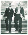 Phil Currie and Gary Gerlach at Iowa State Capitol, 1960