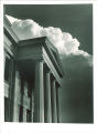 Portico of Old Capitol with clouds behind, The University of Iowa, September 25, 1940