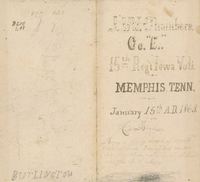 Title page; Civil War Diary of John W. Chambers, 1863