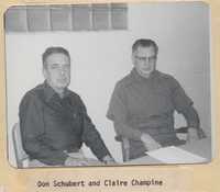 Don Schubert and Claire  Champine in the Office.