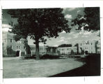 Courtyard of Quadrangle Hall, the University of Iowa, 1930s?